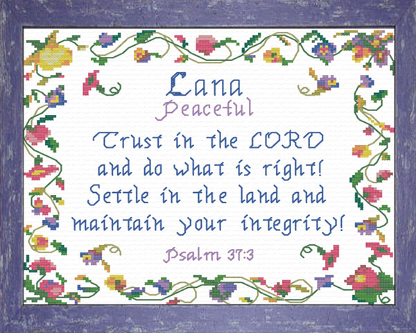 Name Blessings - Lana