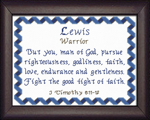 Name Blessings - Lewis