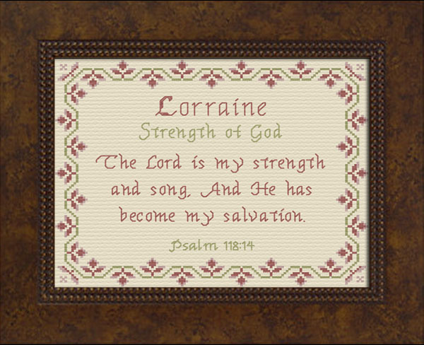 Name Blessings - Lorraine
