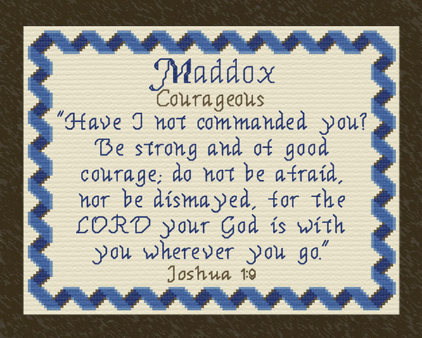 Name Blessings - Maddox