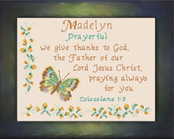 Name Blessings Madelyn Personalized Names with