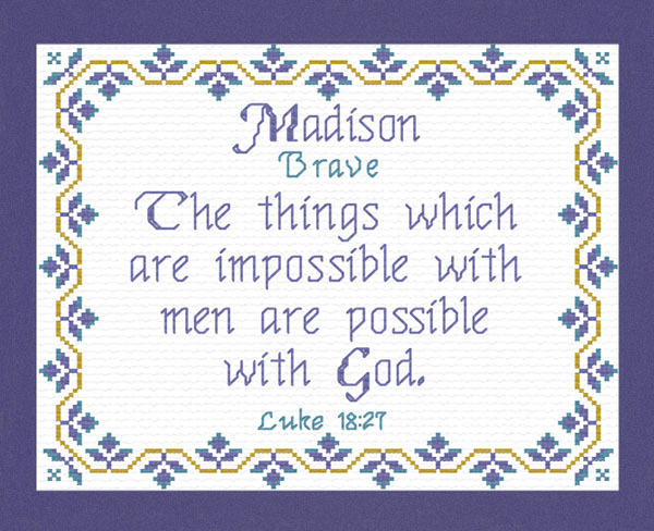Name Blessings - Madison4