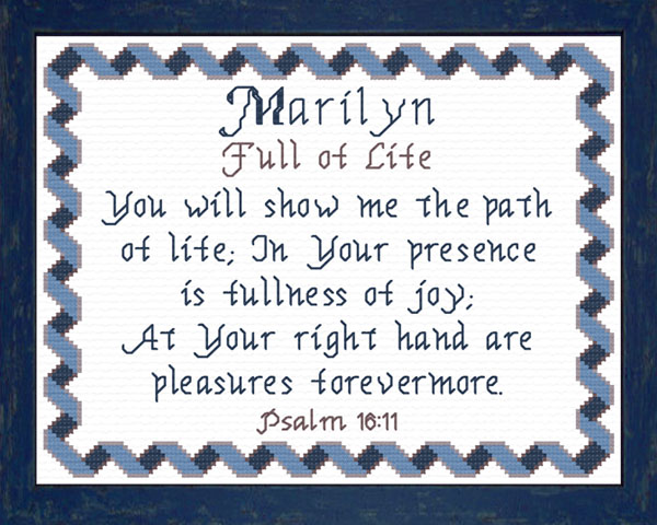 Name Blessings - Marilyn