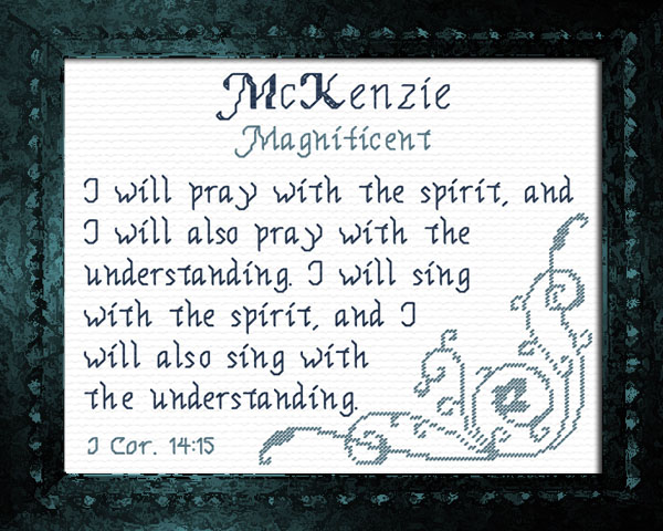 McKenzie Name Blessings Personalized Names with Meanings