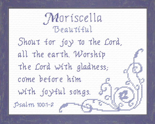 Name Blessings - Moriscella