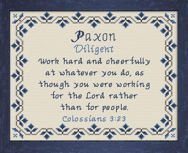 Name Blessings - Paxon