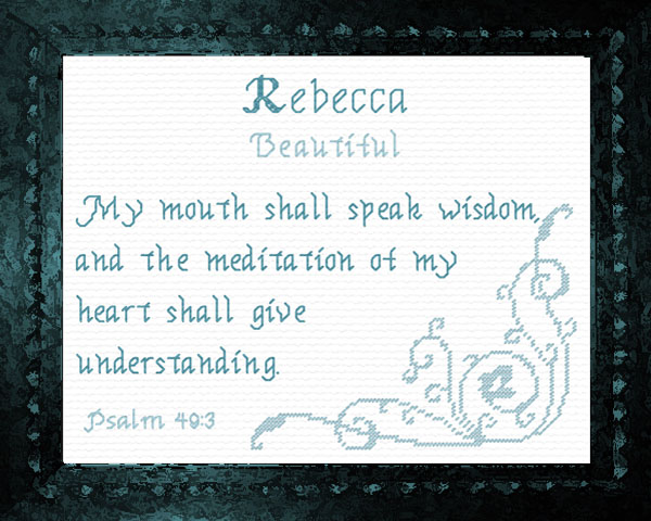 Name Blessings - Rebecca 2