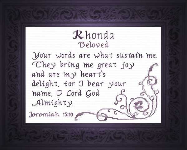 Name Blessings - Rhonda