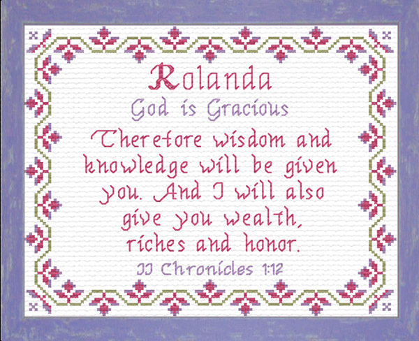 Name Blessings - Rolanda