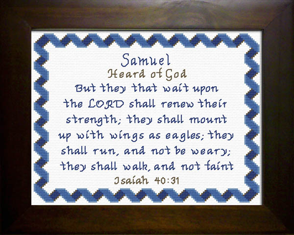 Name Blessings - Samuel 3 - Personalized Names with ...