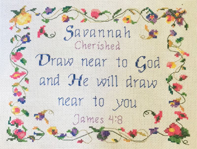 Savannah stitched by Trish Estes
