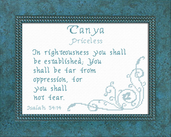 Name Blessings - Tanya