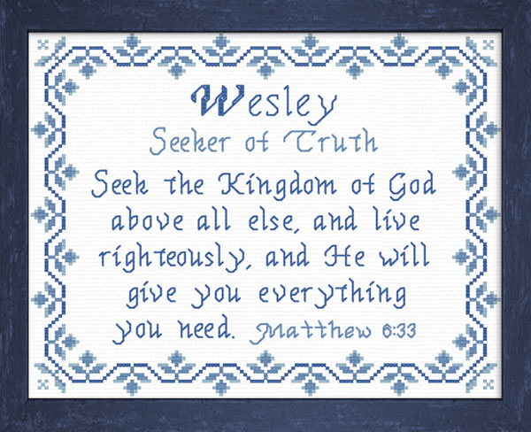 Name Blessings - Wesley3