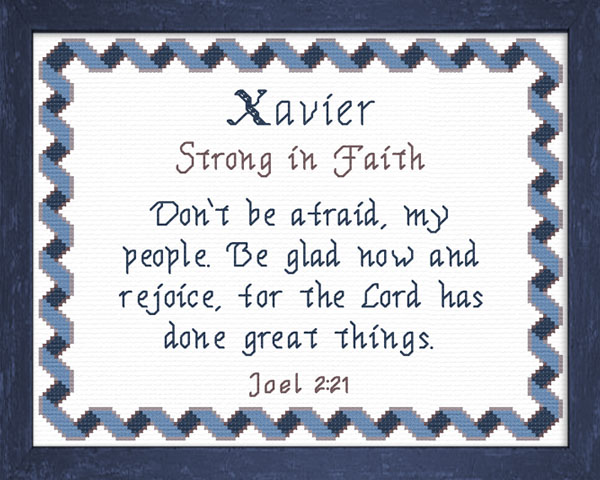 Name Blessings - Xavier