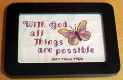 With God stitched by Stephanie Ison