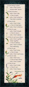 A Time For - Ecclesiastes 3:1-8